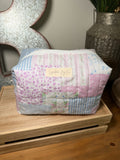 Pink Cottage Quilt Signature Makeup Bag