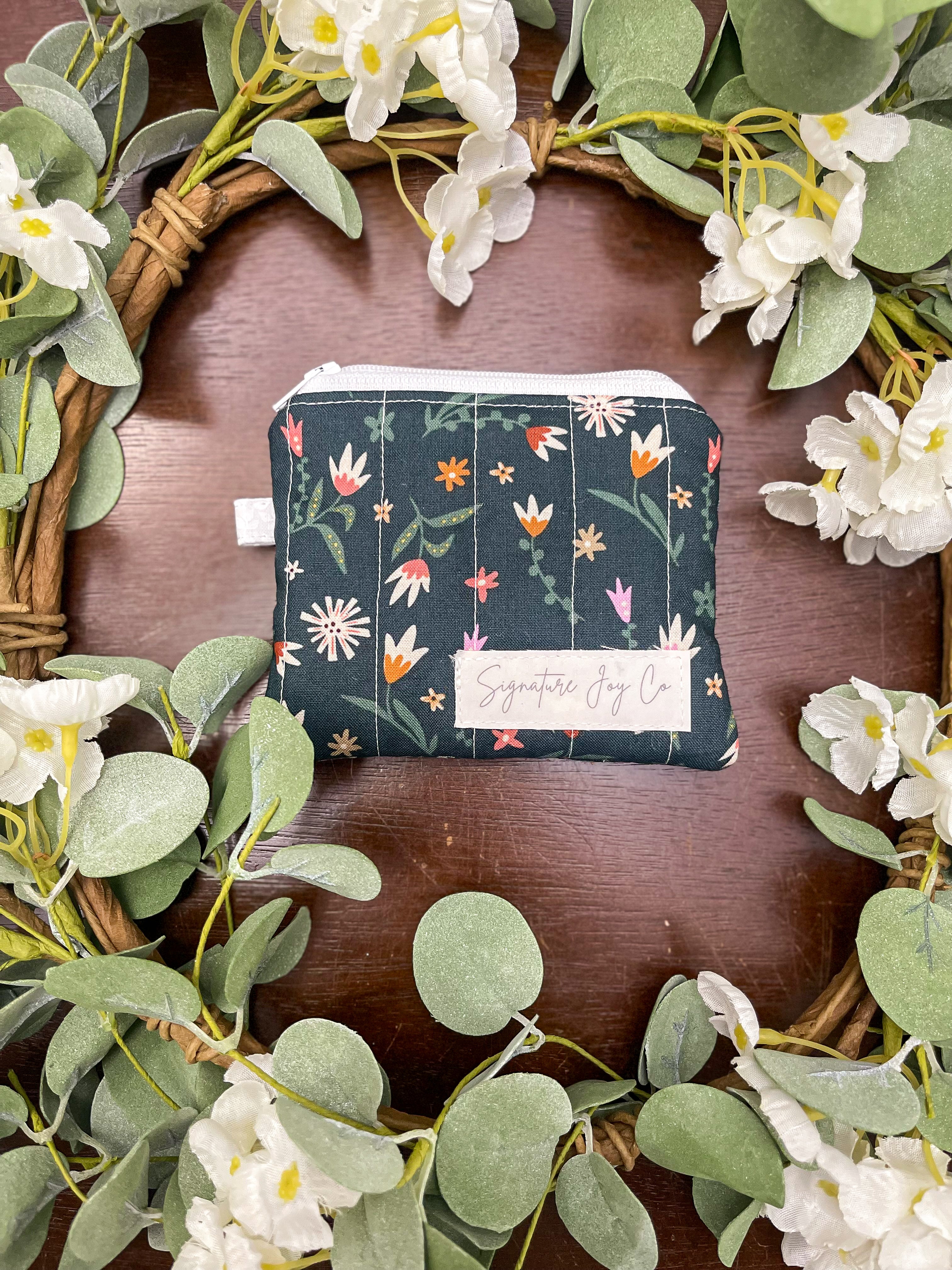 Evergreen Meadow Keychain Wallet