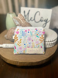 Lavender Bloom Keychain Wallet