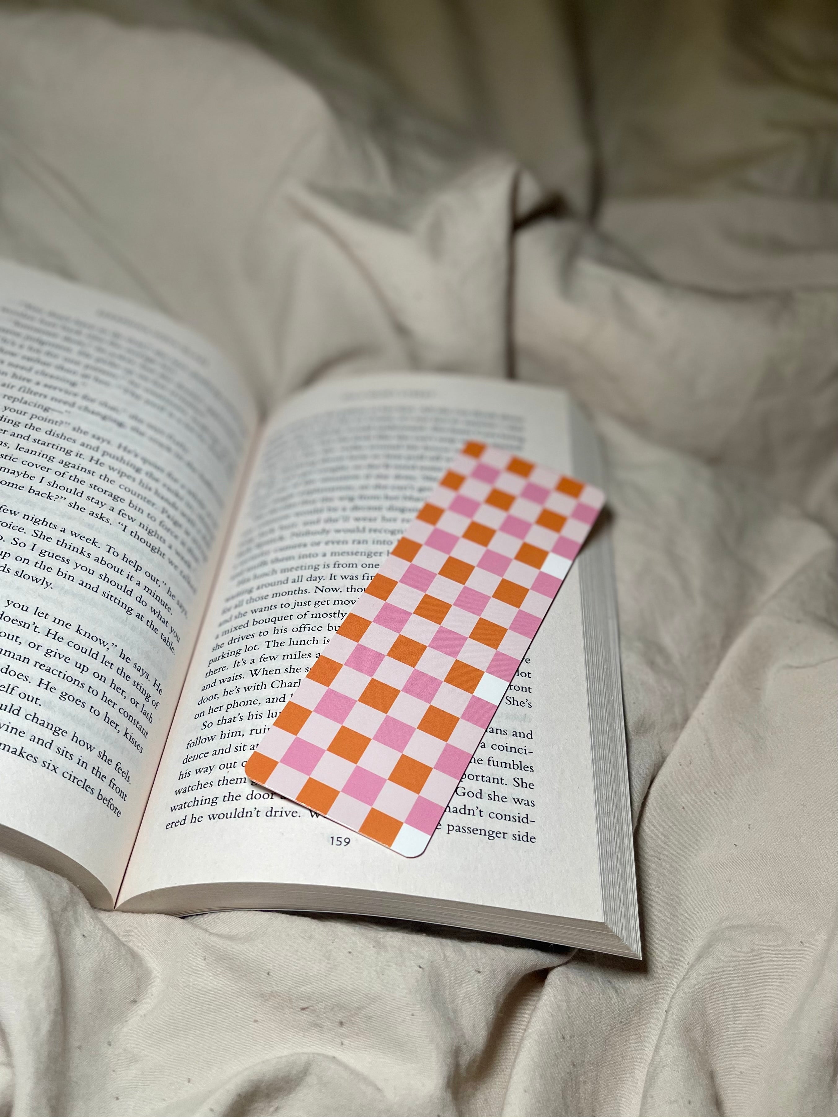 Summer Gingham - SJC Laminated Bookmark