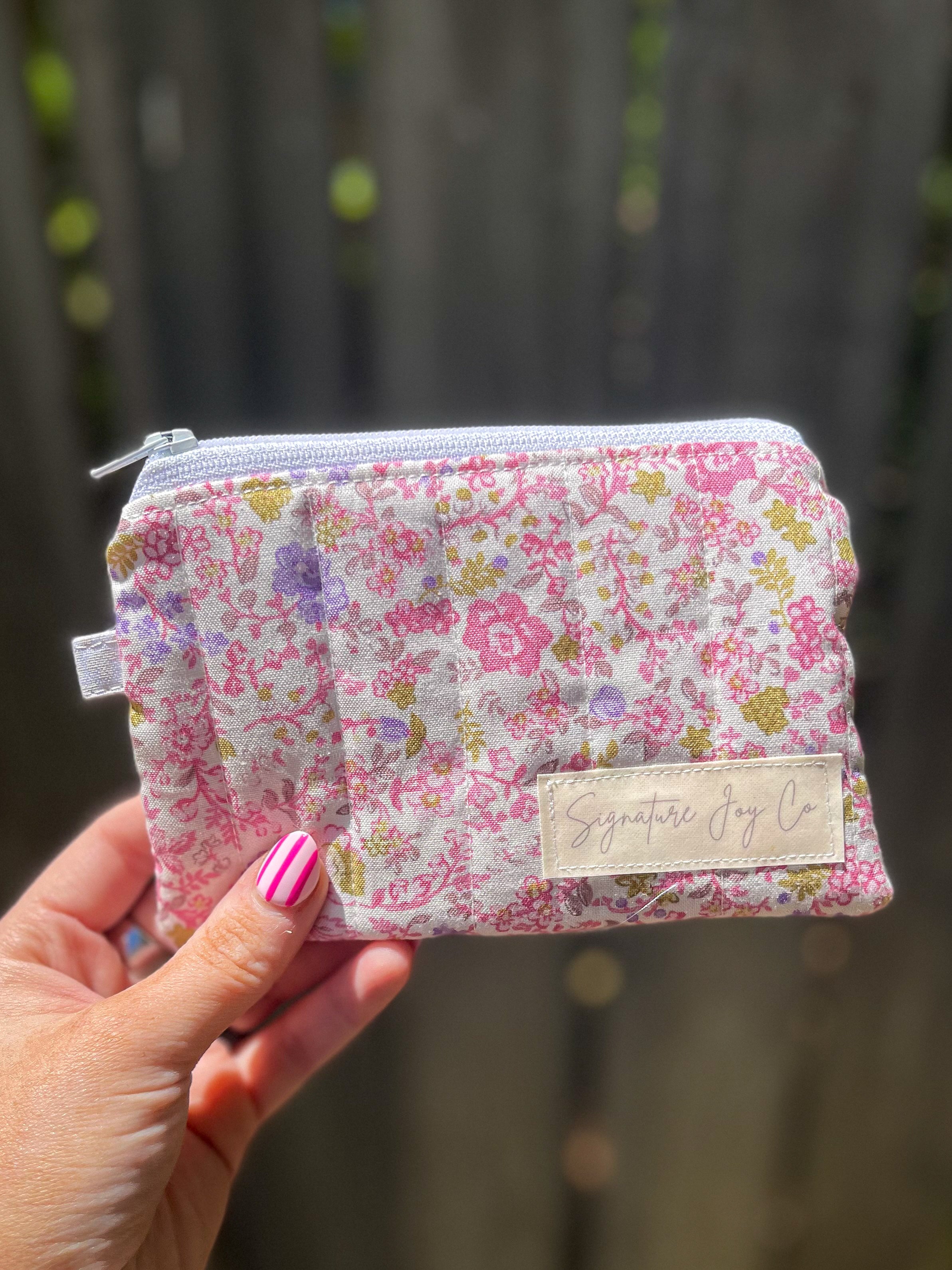 Pink Garden Party Keychain Wallet - XL