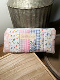 One of a Kind Patchwork Pencil + Glasses Case