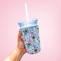 Petals & Bows Cup Coozie | Iced Coffee Sleeve: Medium