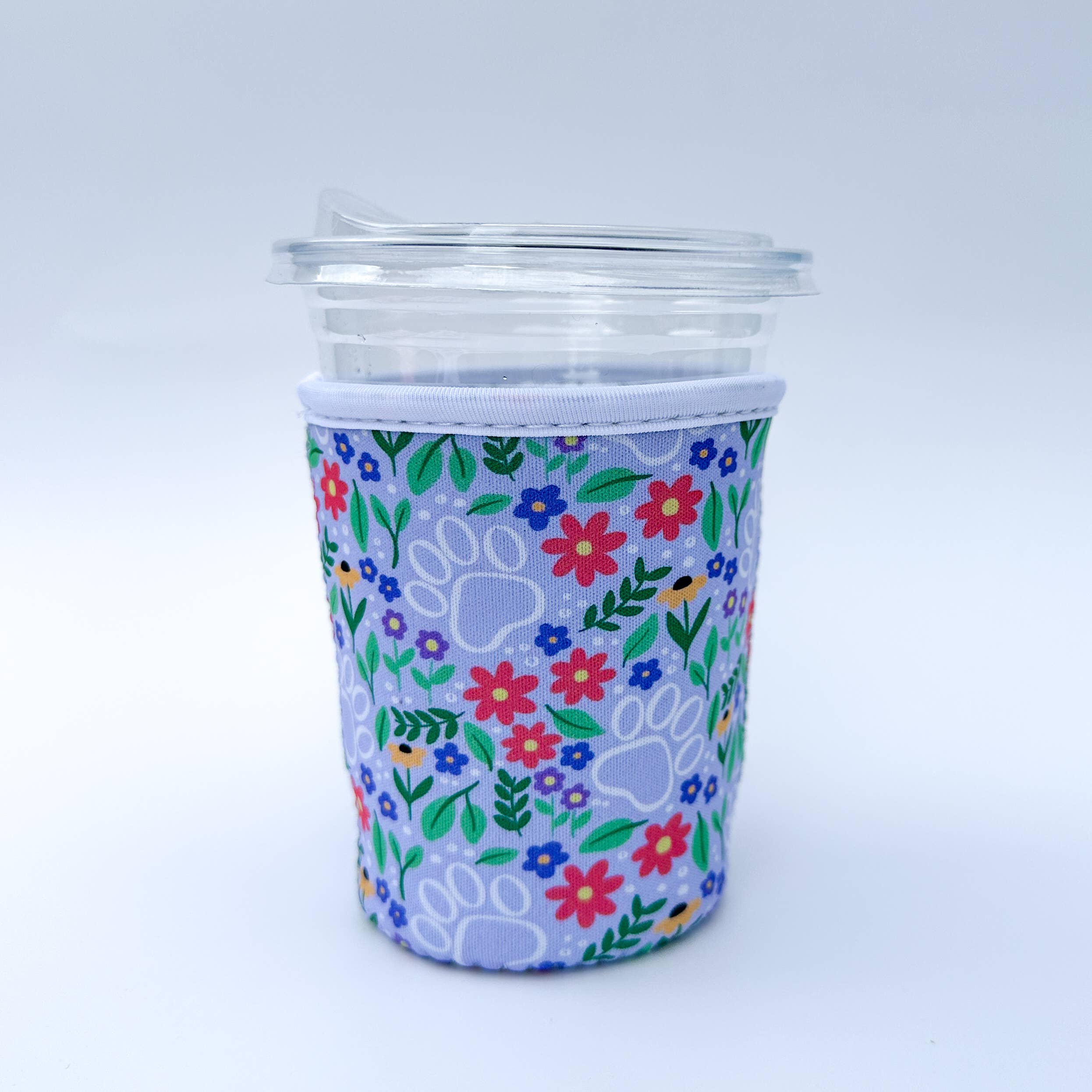 Paws & Petals Cup Coozie | Iced Coffee Sleeve: Medium (20-24oz)