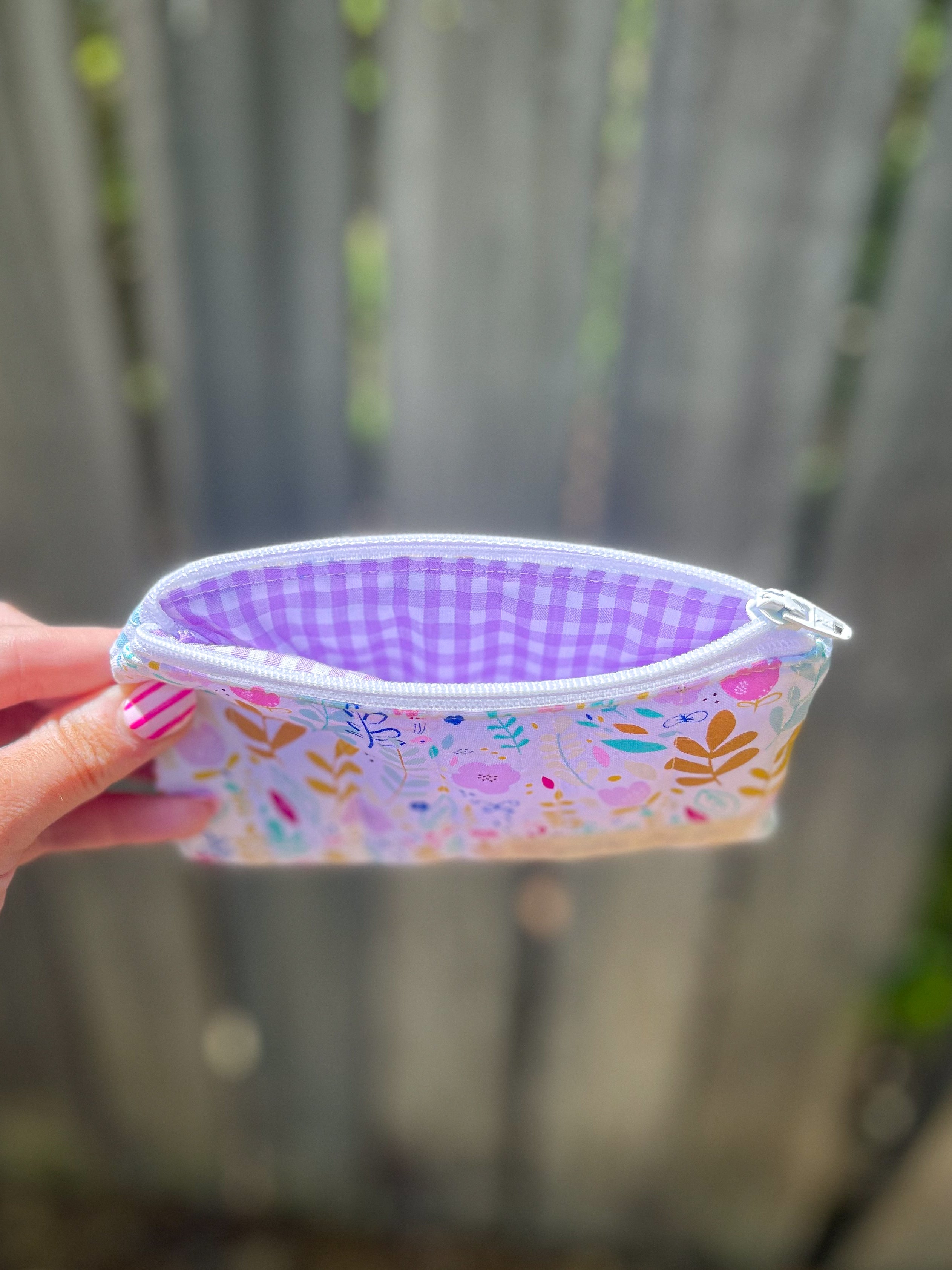 Lavender Bloom Keychain Wallet - XL