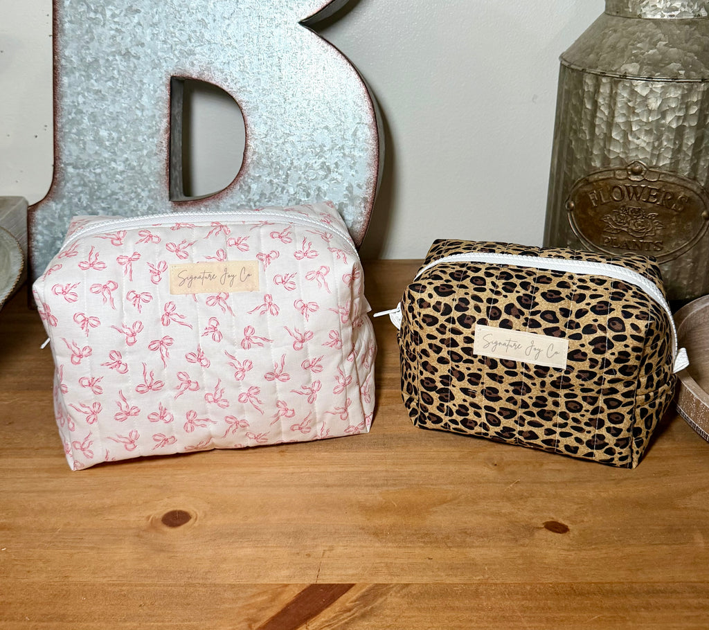 Classic Leopard Mini Makeup Bag