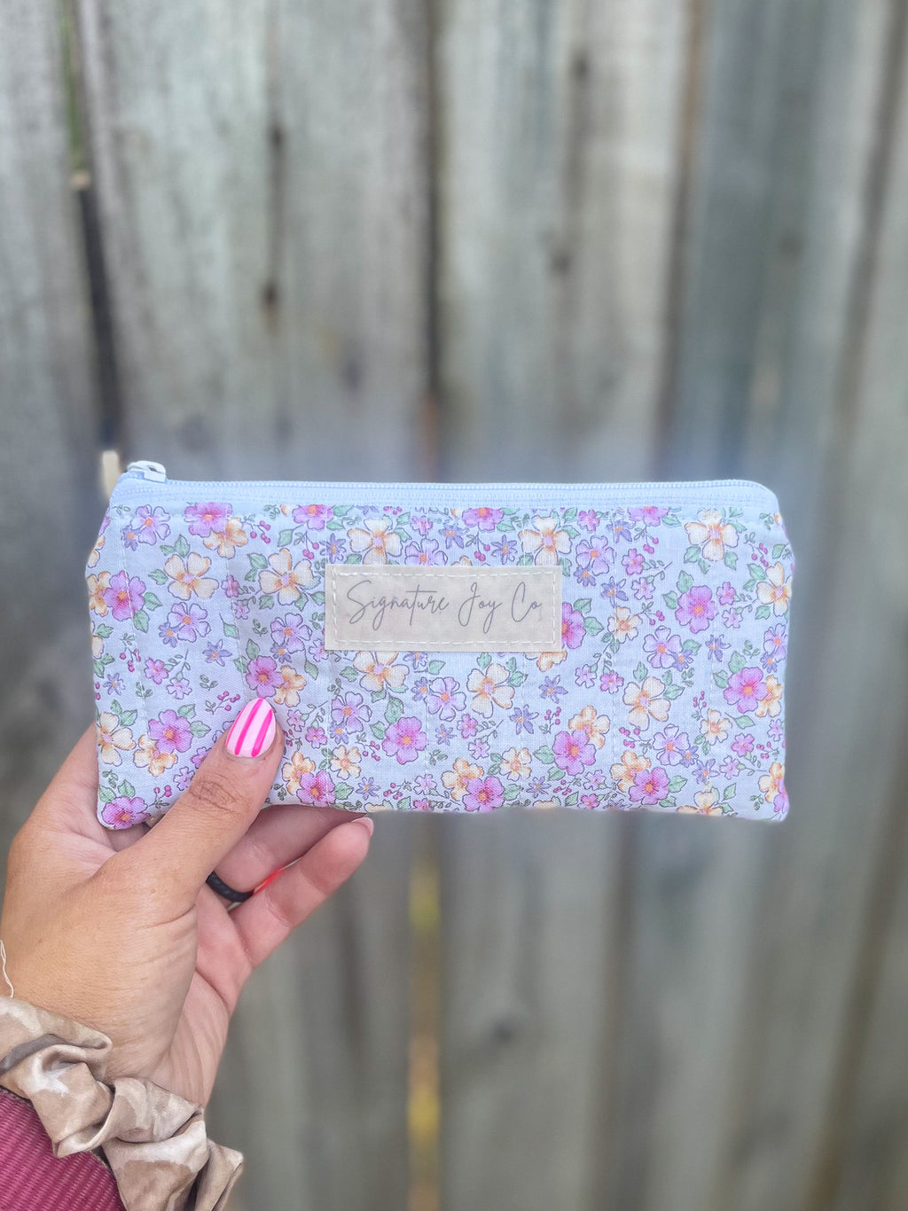 Bloom & Blush Pencil & Glasses Case