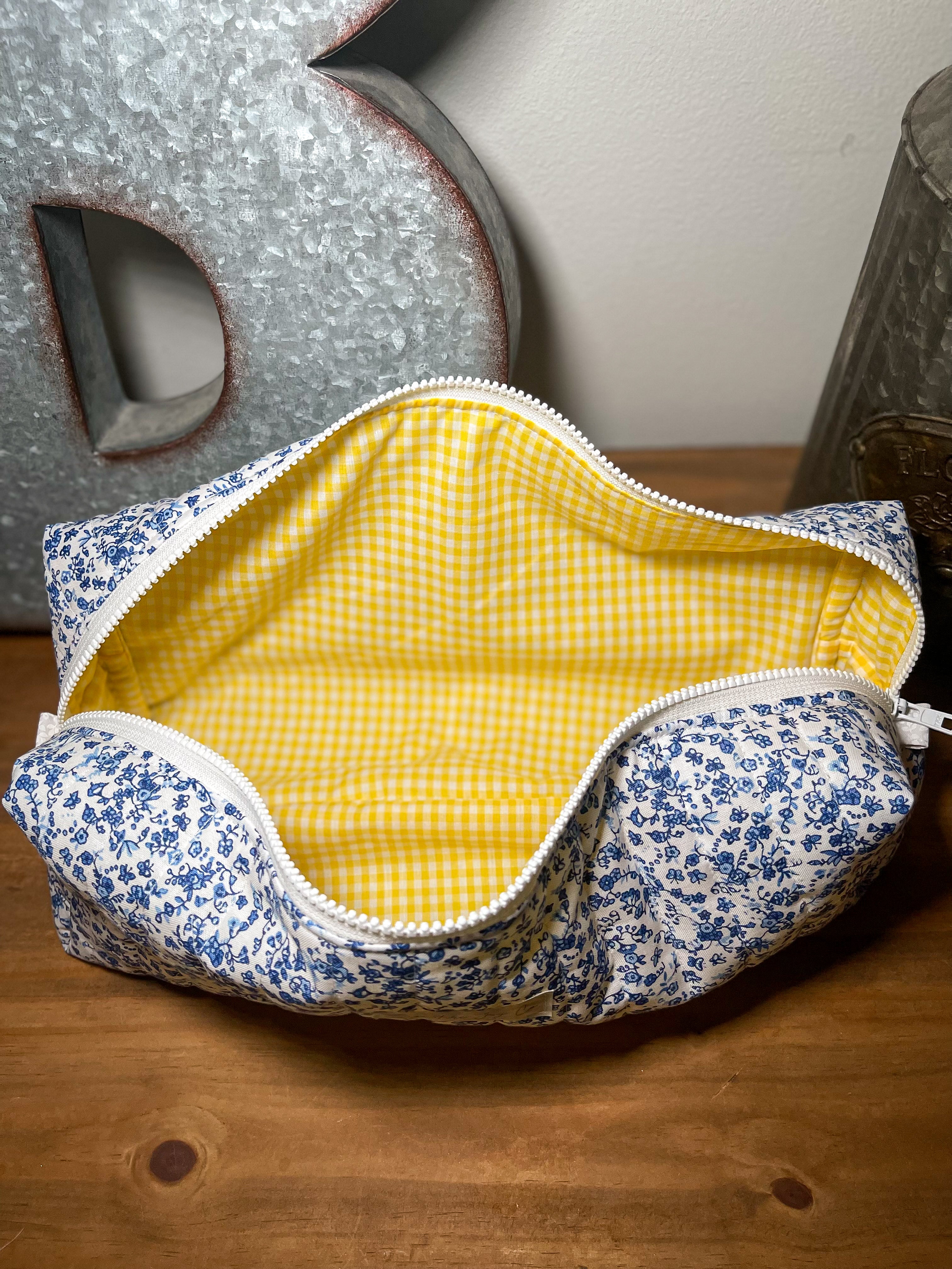 Blueberry Lemonade Quilted Hair Tools Bag | Travel Hot Tools Case