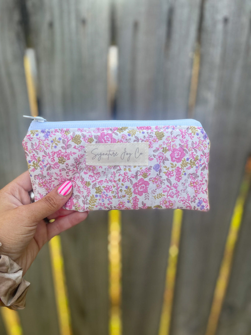 Pink Garden Party Pencil & Glasses Case