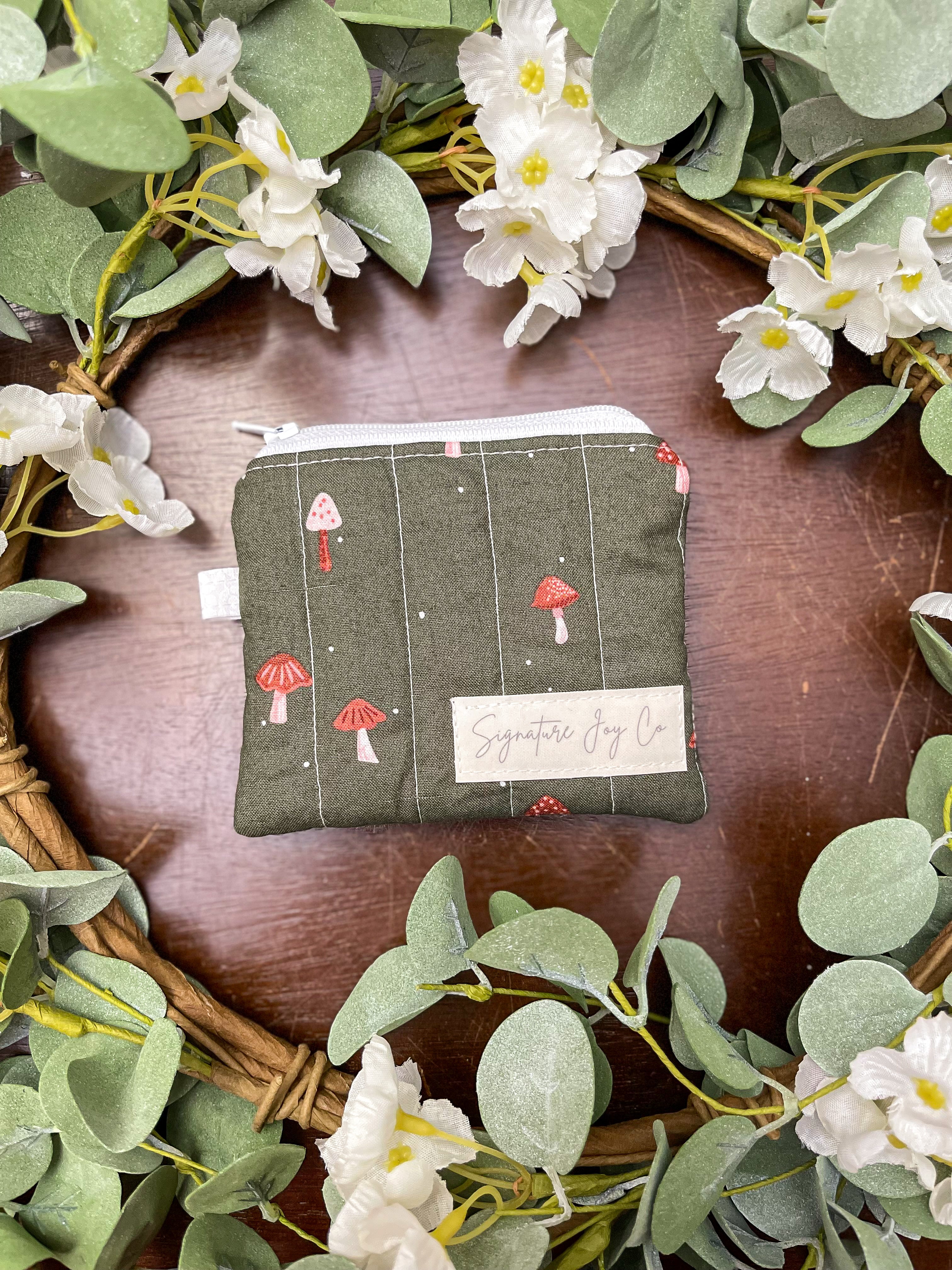 Mushroom Meadow Keychain Wallet