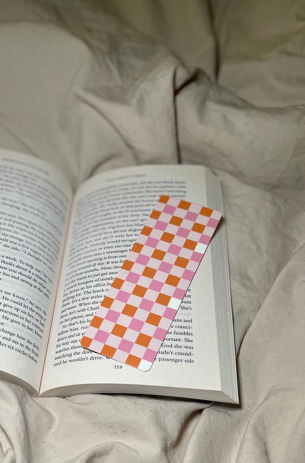 Summer Gingham - SJC Laminated Bookmark
