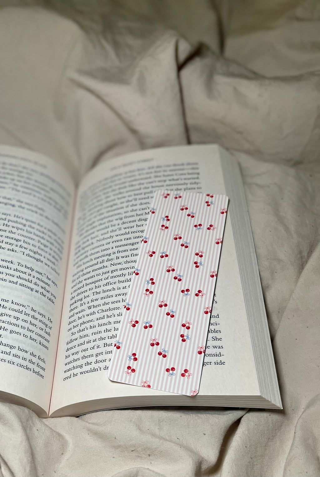 Little Cherries - SJC Laminated Bookmark
