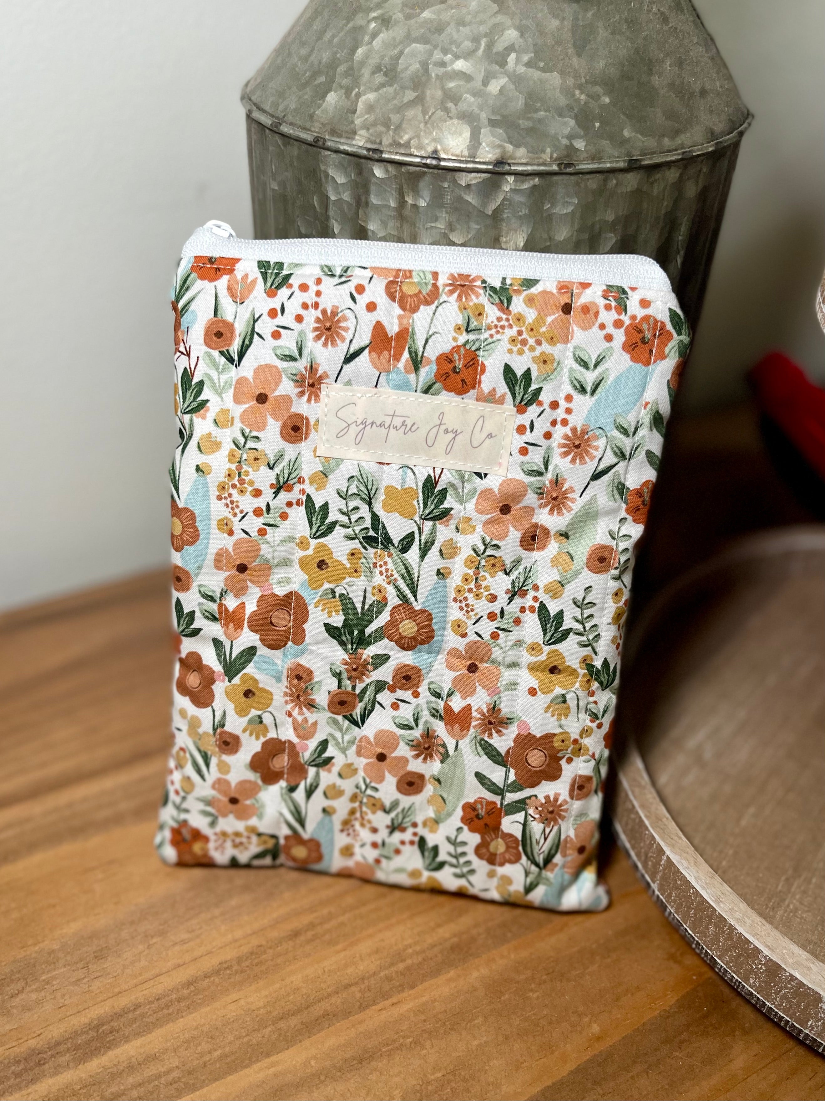 Golden Meadow Kindle Sleeve | Quilted Kindle Case | Padded E-Reader Sleeve
