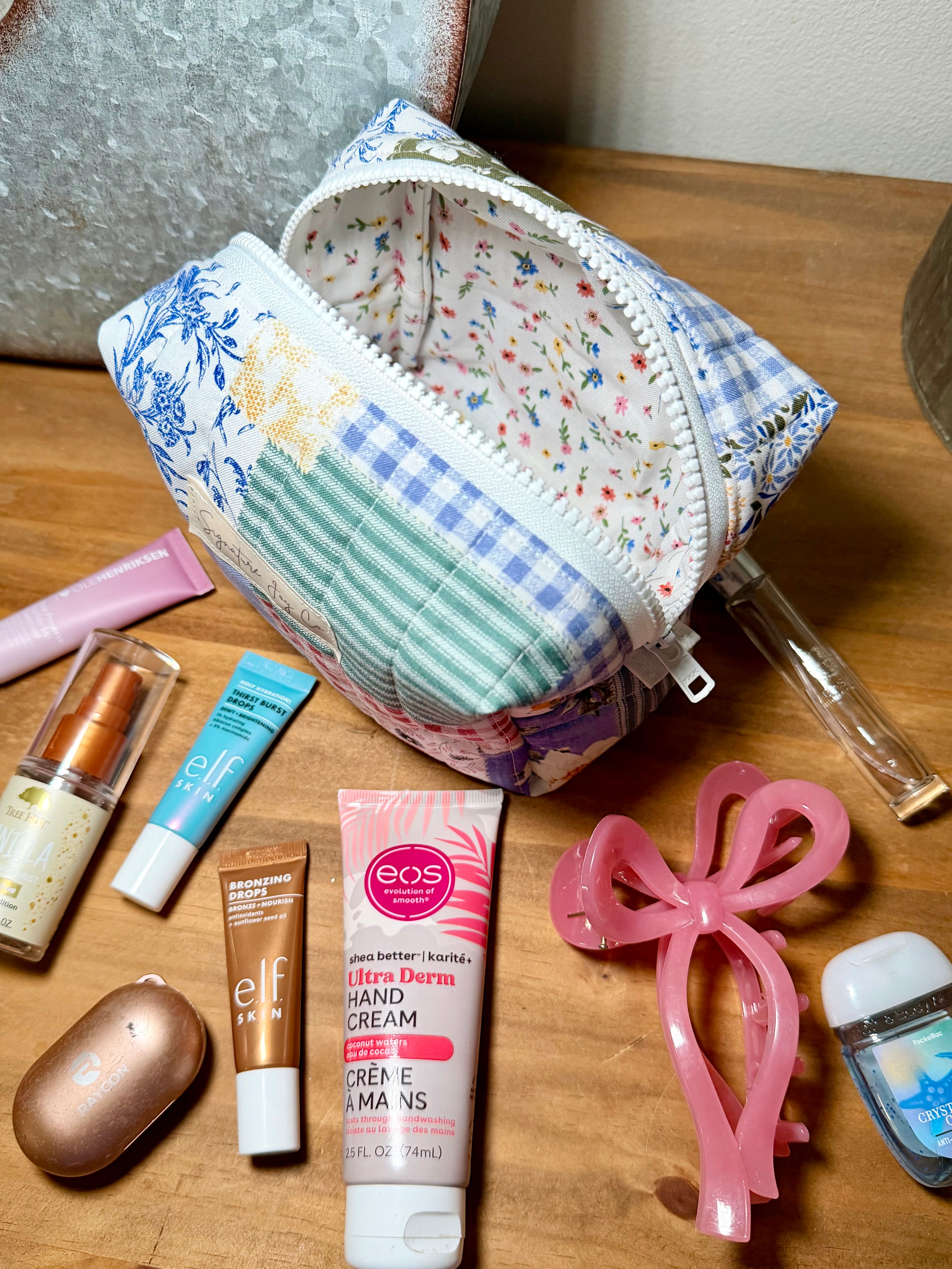 Sage Garden Mini Makeup Bag