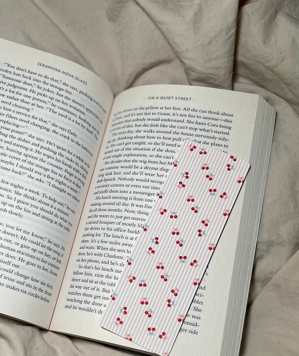 Little Cherries - SJC Laminated Bookmark