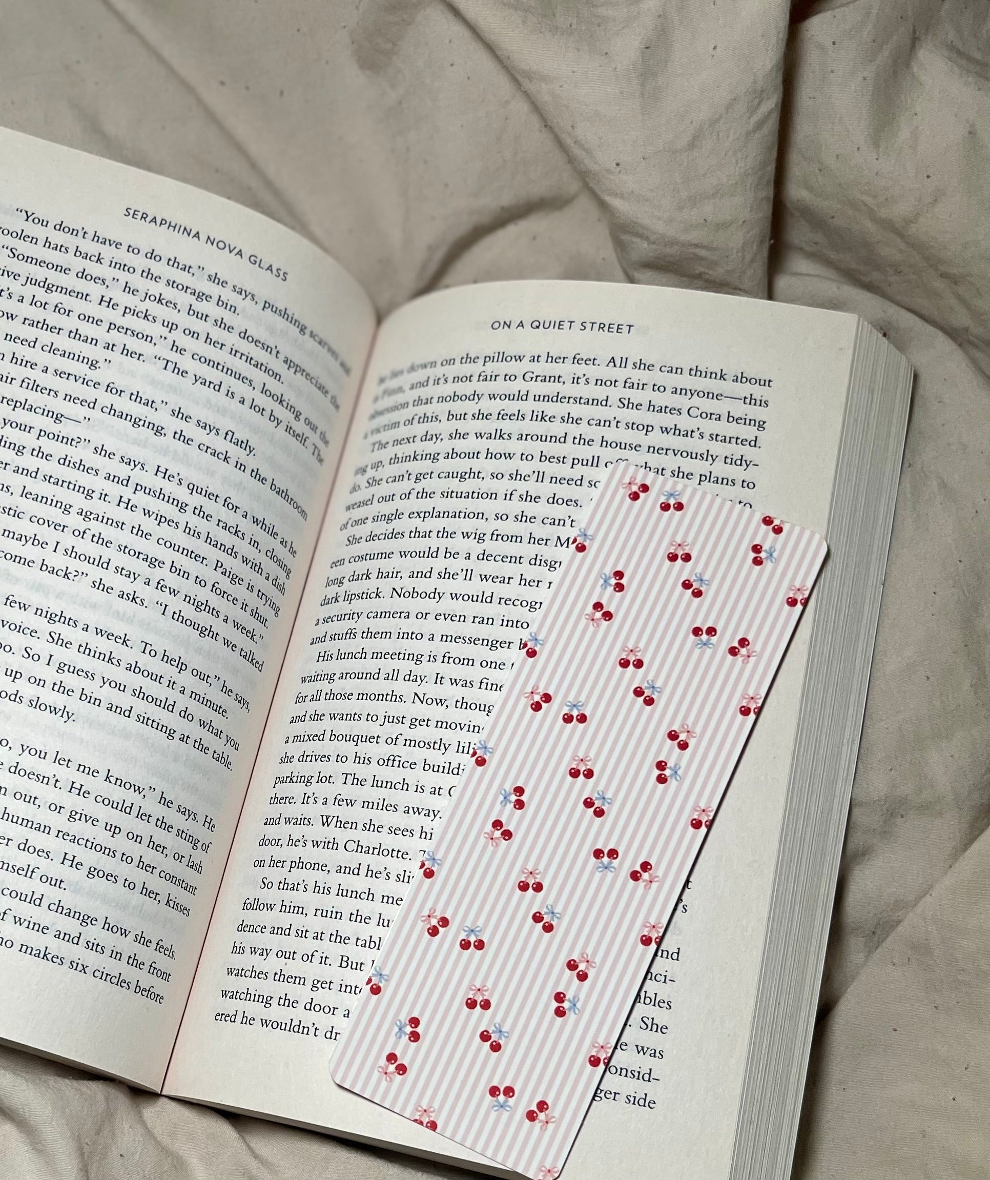 Little Cherries - SJC Laminated Bookmark