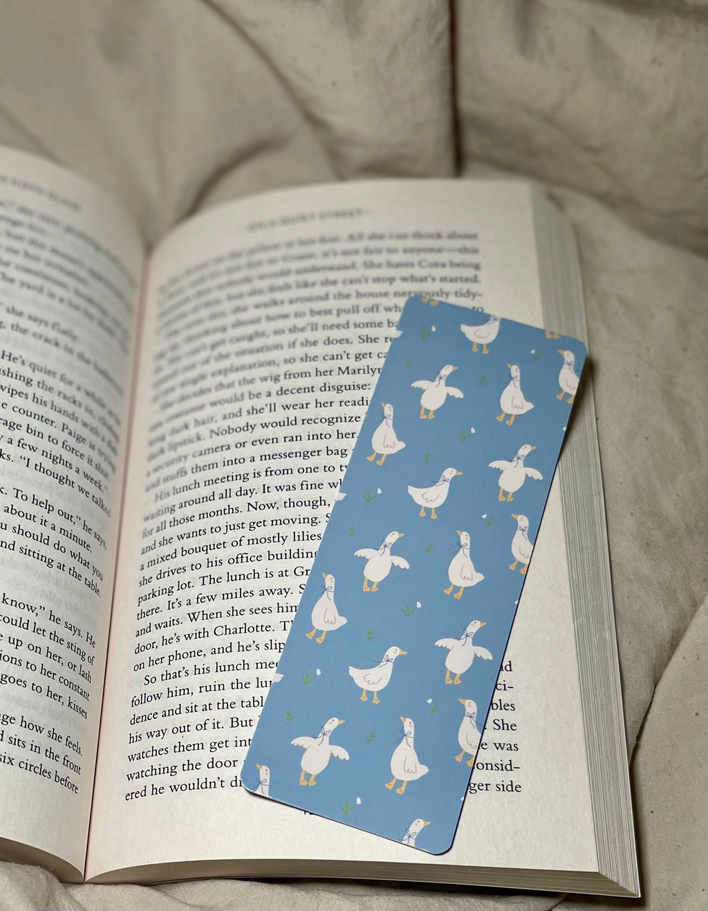 Blue Geese - SJC Laminated Bookmark