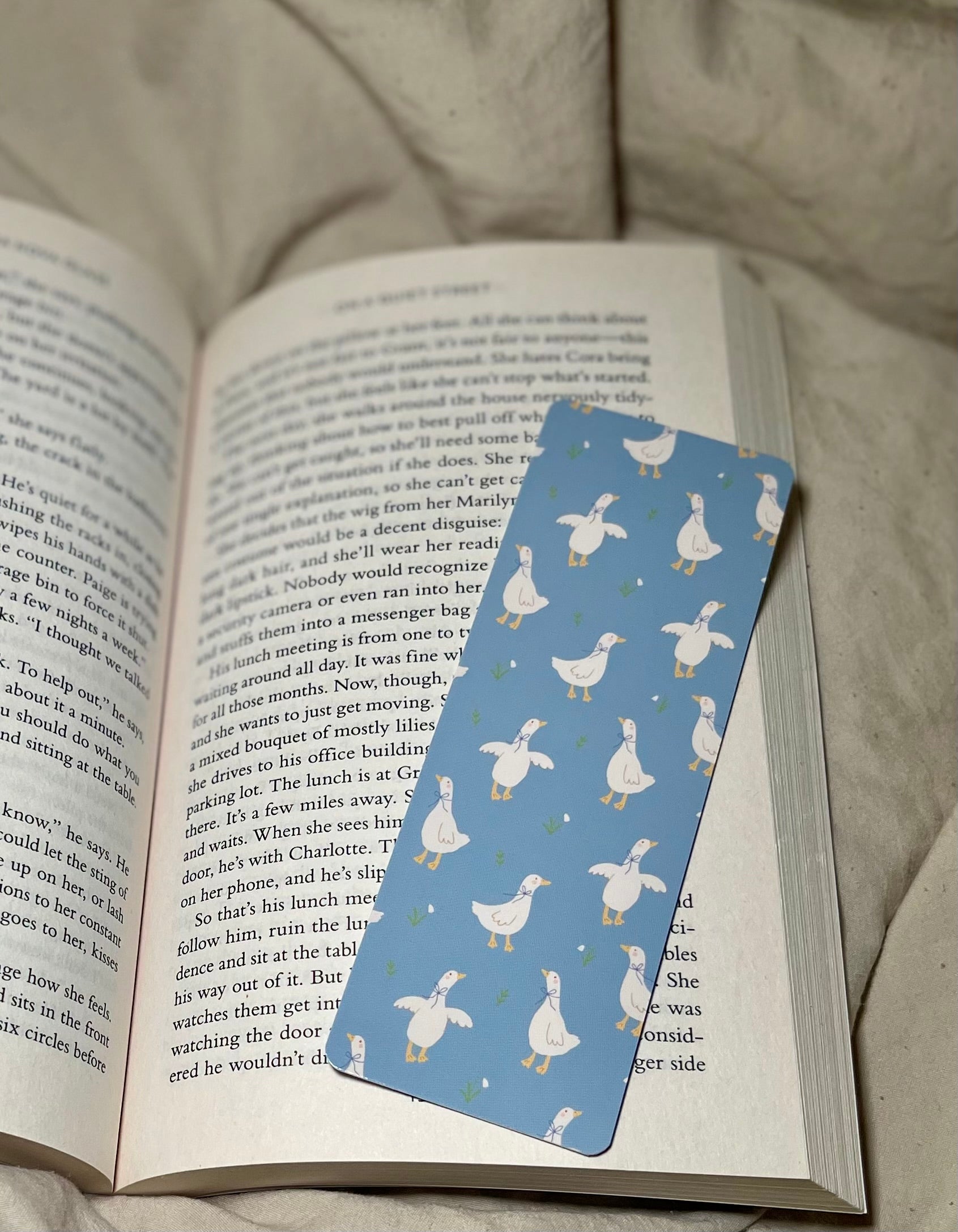 Blue Geese - SJC Laminated Bookmark