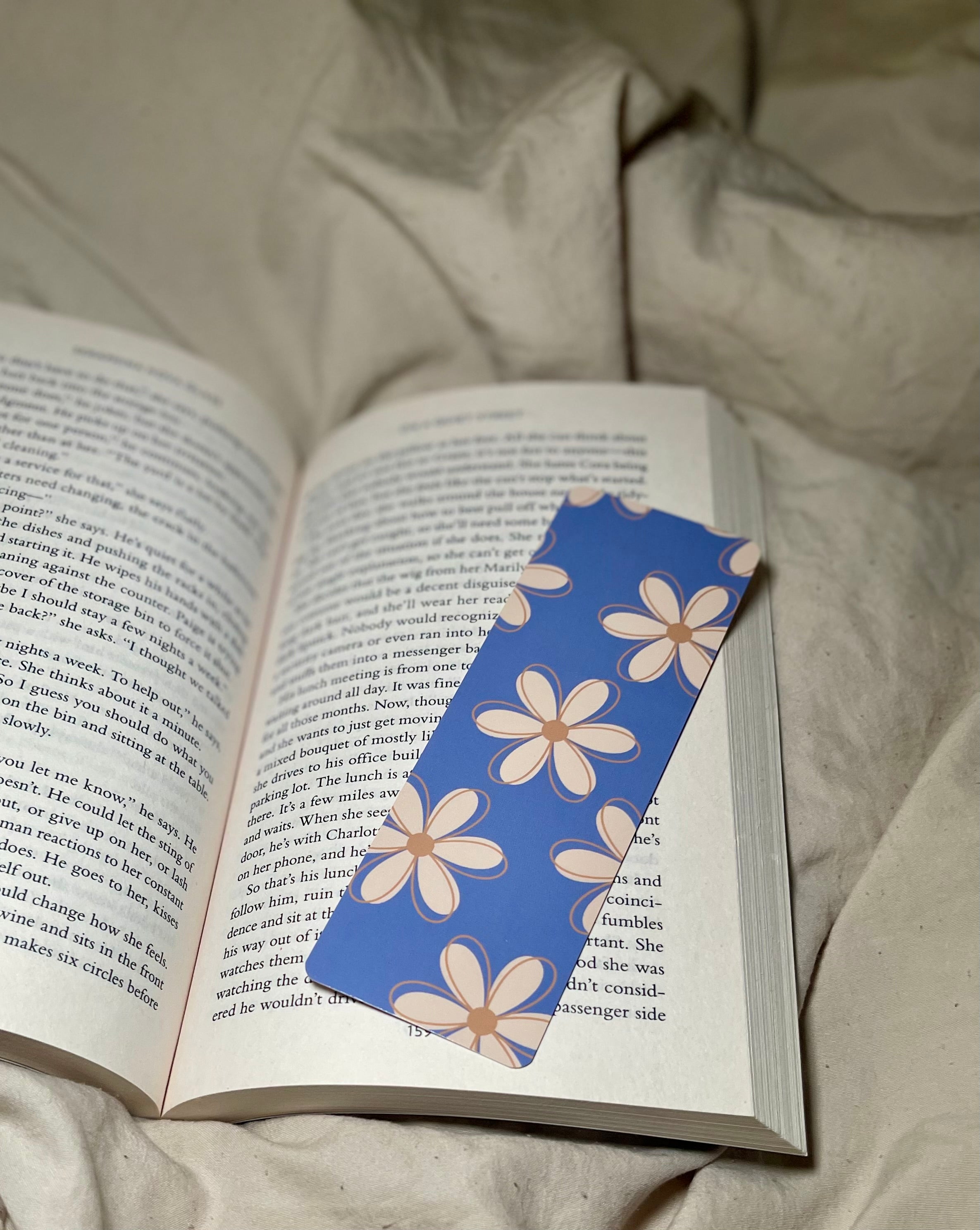 Blue Daisy - SJC Laminated Bookmark