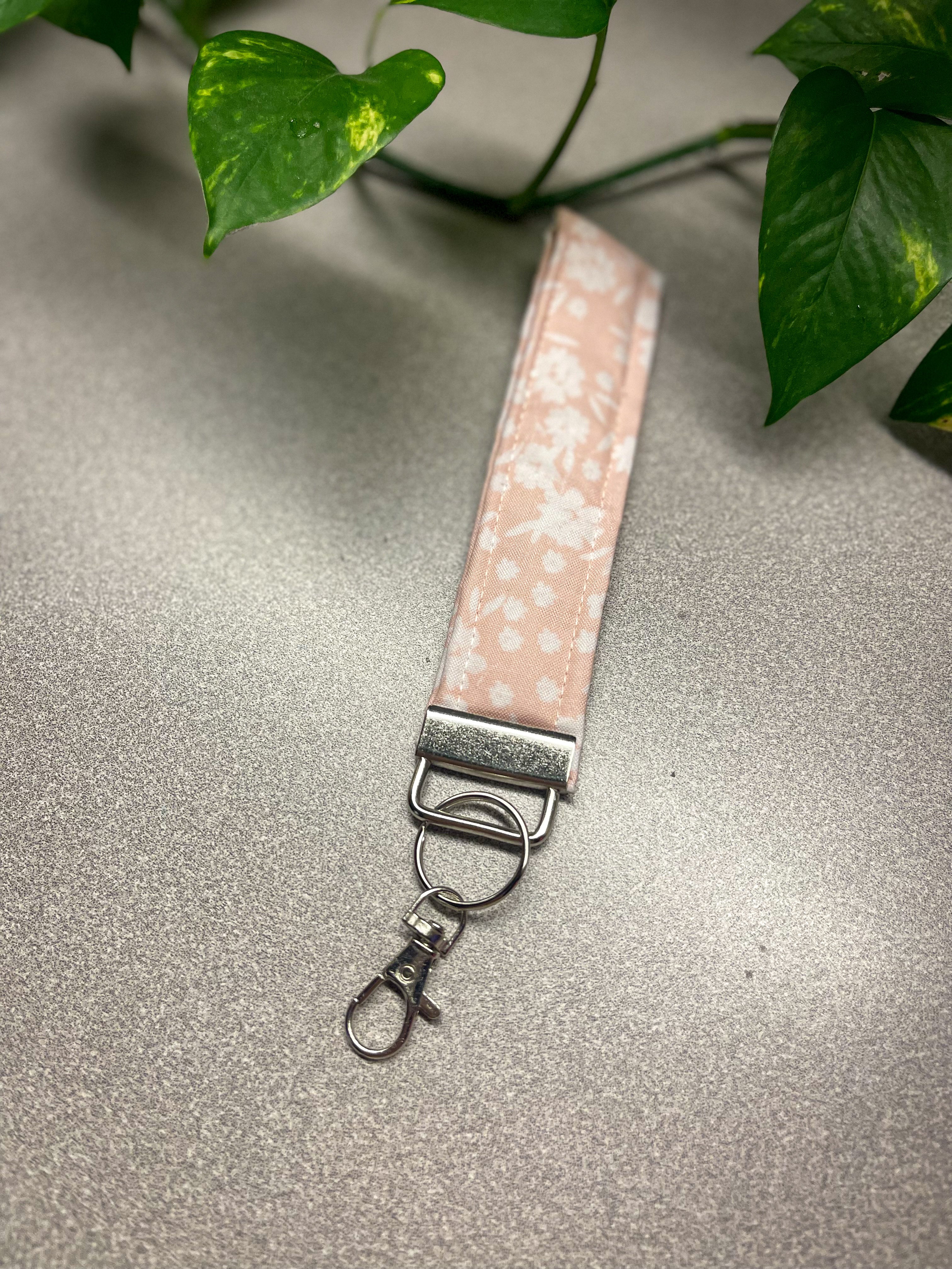 Fabric Wristlet Keychain | Handmade Key Fob