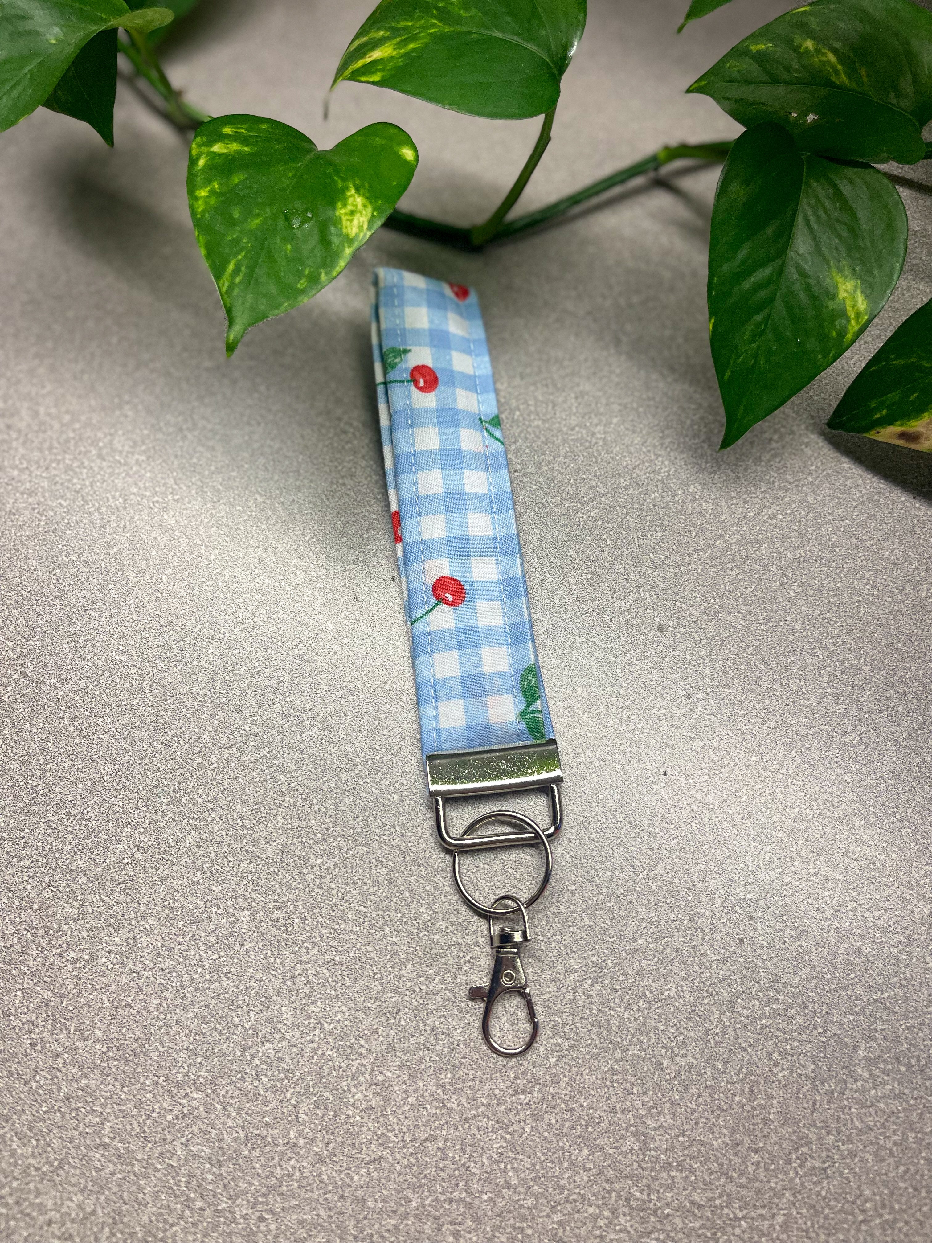 Fabric Wristlet Keychain | Handmade Key Fob