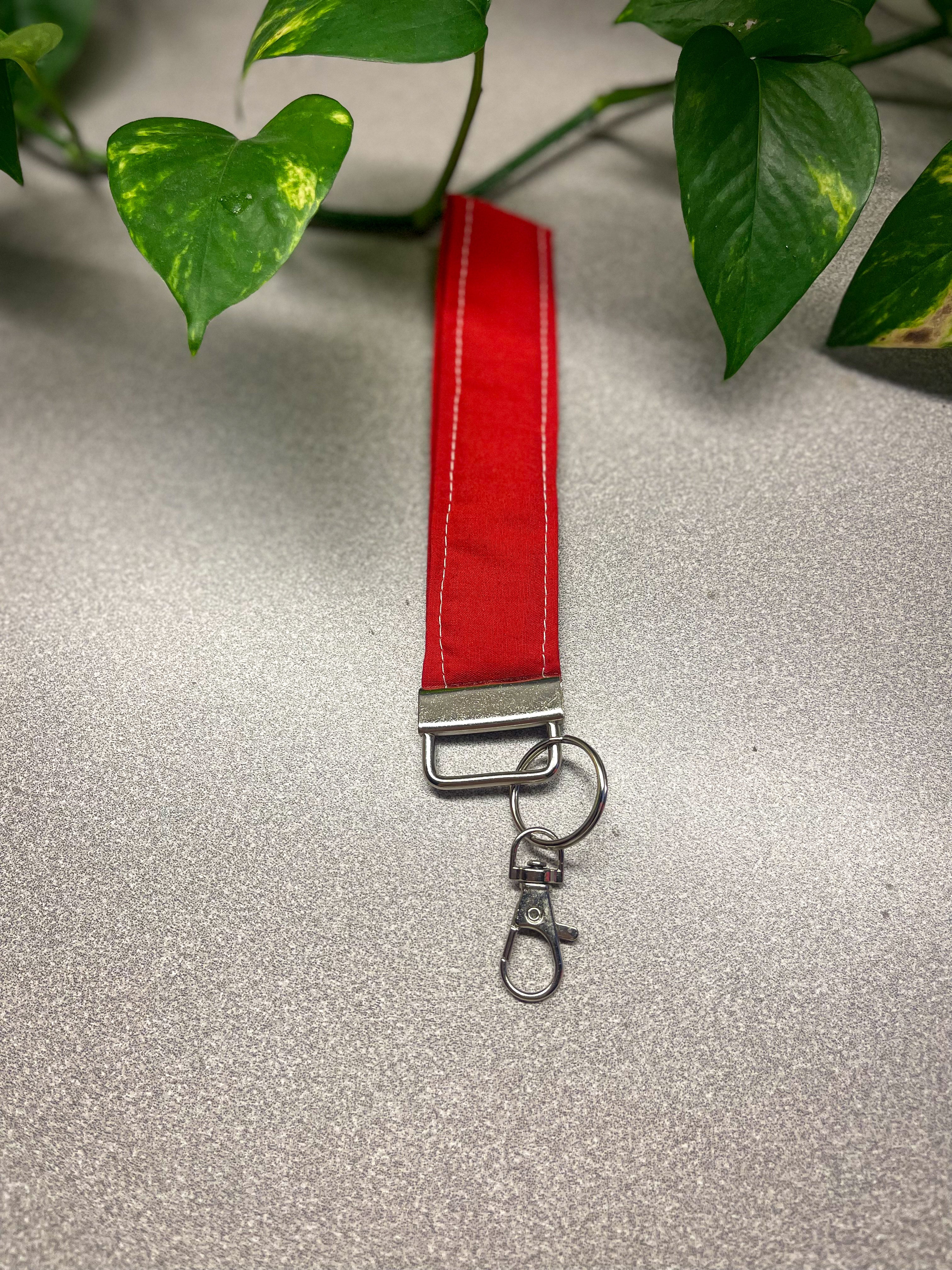 Fabric Wristlet Keychain | Handmade Key Fob